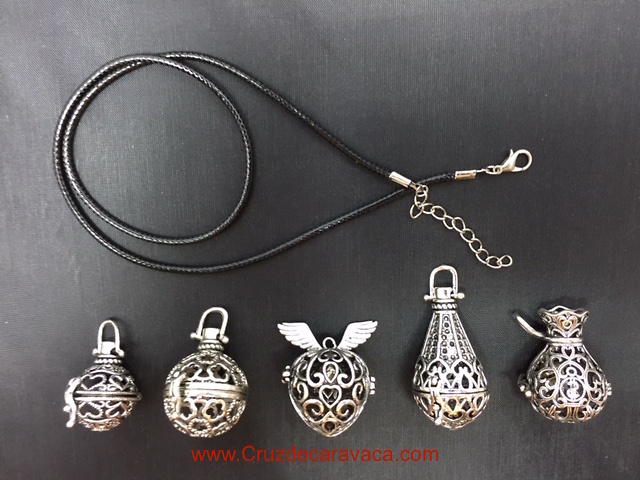 Collection of angel callers with closure and black cord